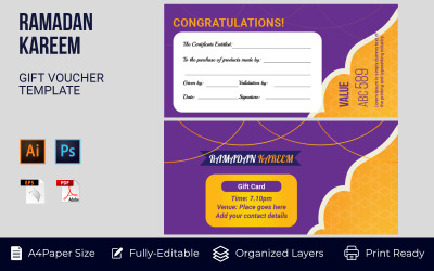 Gift Voucher Corporate Template Card Design