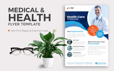 Healthcare &amp;amp; Medical Corporate Identity Flyer