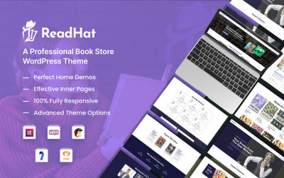 ReadHat - WordPress-tema för WooCommerce för bokhandel