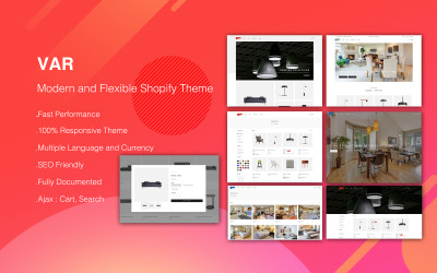 VAR - Modernt och flexibelt Shopify-tema
