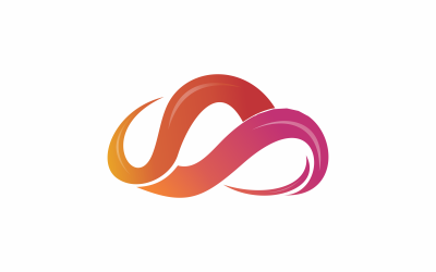 Cloud-Line-Logo-Vorlage