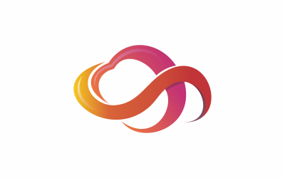 kleurrijke Cloud Logo-sjabloon