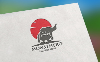 Monster Hero Logo template