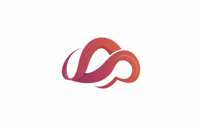 Wolk moderne Logo sjabloon