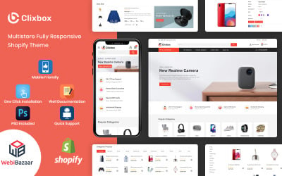 Clixbox - Multifunctioneel magazijn Shopify-thema