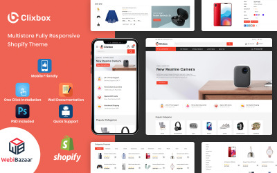 Clixbox - Tema Shopify de almacén multipropósito