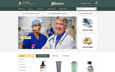 Medicare - Tema PrestaShop per farmacie e droghe