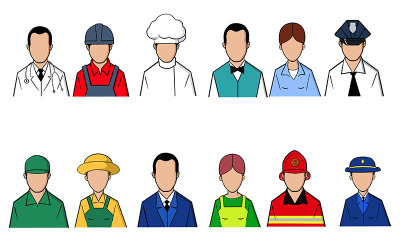 People Iconset template