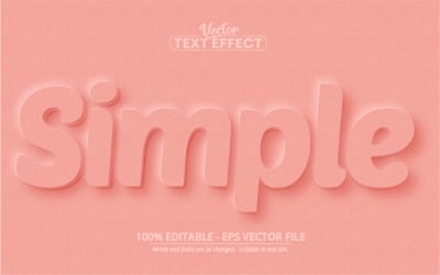 Neumorphism Style Editable Text Effect Vector