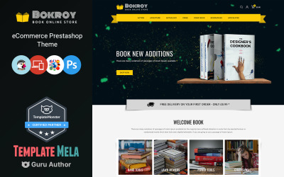Bokroy - Buch und Briefpapier Prestashop Thema