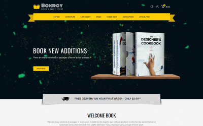 Bokroy - Tema Prestashop di libri e cancelleria