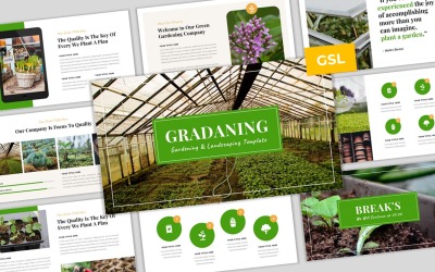 Gradaning - Шаблон для Google Презентаций по садоводству и ландшафтному дизайну
