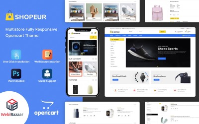 Shopeur - многофункциональная тема OpenCart премиум-класса