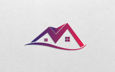 Plantilla de logotipo de bienes raíces