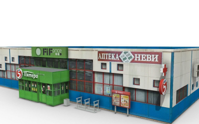 Supermarket Pyatera 3D model