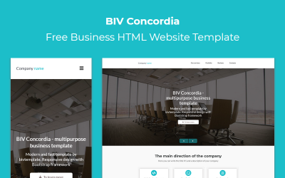 BIV Concordia - Modello di pagina di destinazione HTML aziendale gratuito