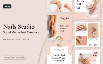 Free Instagram Template Nail Salon Posts