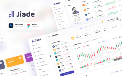 Jiade - nowoczesny szablon interfejsu użytkownika do handlu kryptowalutami