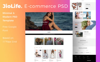 JioLIfe - szablon PSD dla e-commerce
