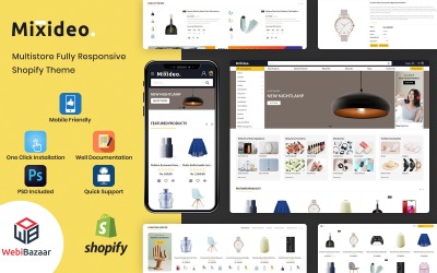 Mixideo - uniwersalny modułowy motyw Shopify