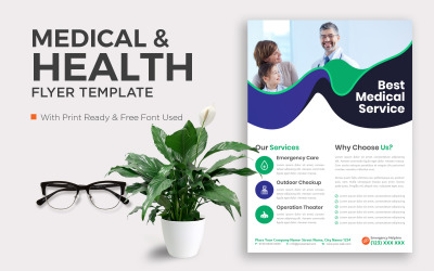 Orvosi szórólap poszter brosúra Design arculati sablon