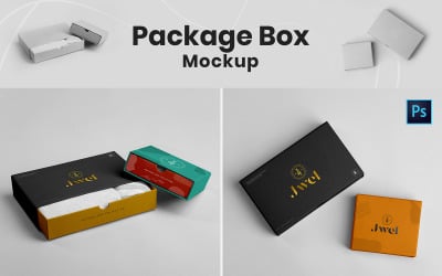 Pacchetto scatola prodotto Mockup