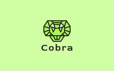 Cobra - modello di logo mascotte serpente