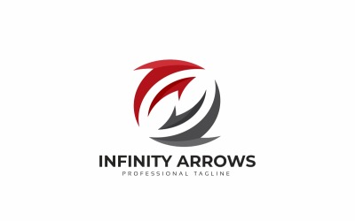 Infinity Arrows Logo template