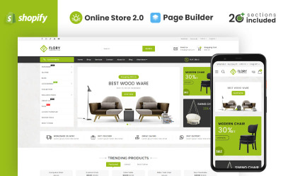Магазин меблів Flory Shopify Theme