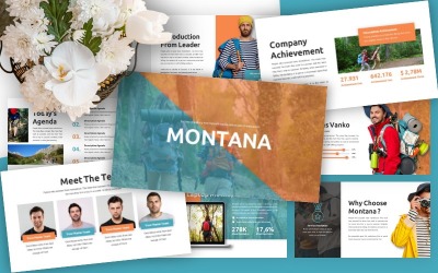 Монтана - шаблон бизнес-презентации PowerPoint
