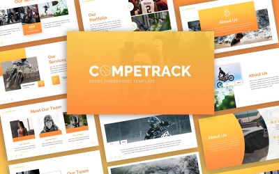 Competrack - Sport többcélú PowerPoint sablon