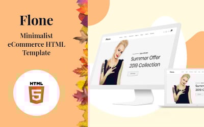 Flone - Modello di sito Web eCommerce minimo