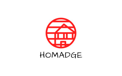 Huis Badge Logo sjabloon