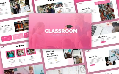 Klassrum - Utbildning Multipurpose PowerPoint-mall
