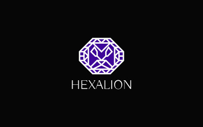 Lion - Hexagon Logo template