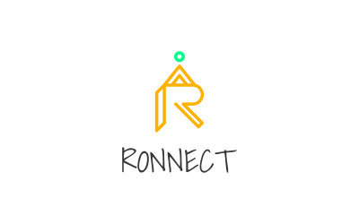 Modèle de logo R Connection