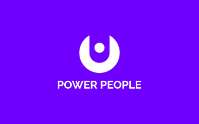 Modelo de logotipo Power People