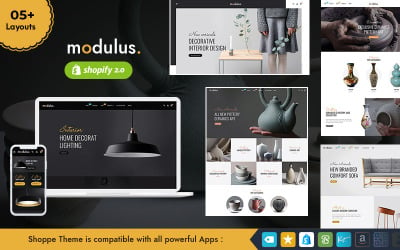 Modulus - Responsive Theme für Möbel und Innenausstattung von Shopify 2.0