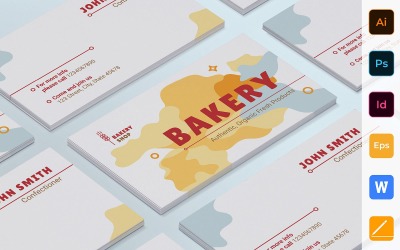 Professional Bakery Business Card Template