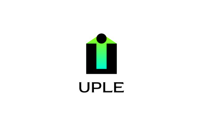 Yukarı Ok U Logo şablonu