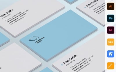 Professional Advertising Consultant Business Card Template