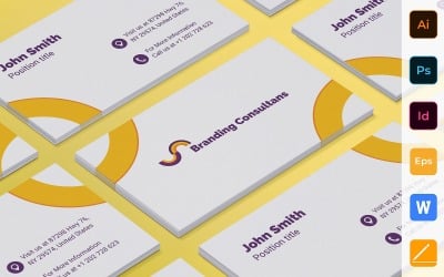 Professional Branding Consultant Business Card Template