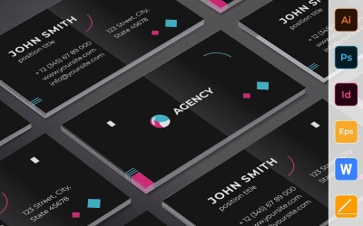 Professional Creative Agency Business Card Template