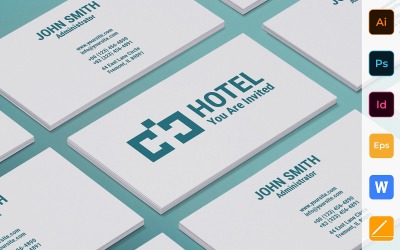 Professional Hotel Business Card Template