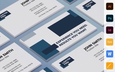 Professional Law Firm Business Card Template