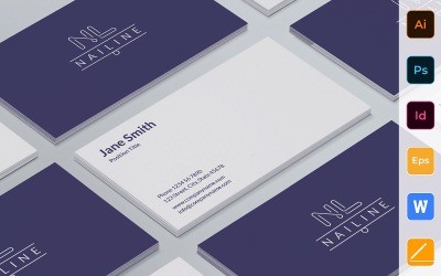 Professional Nail Studio Business Card Template