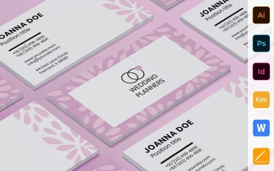 Professional Wedding Planner Business Card Template