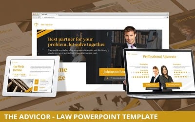 Адвокат - Шаблон PowerPoint по закону