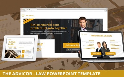 Az Advicor - Law Powerpoint sablon