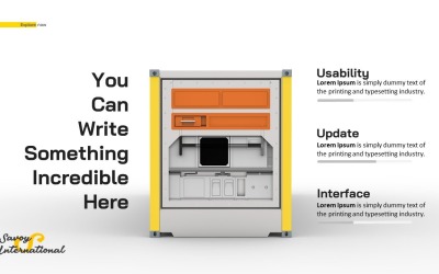Complete Business Powerpoint-presentatie - Container